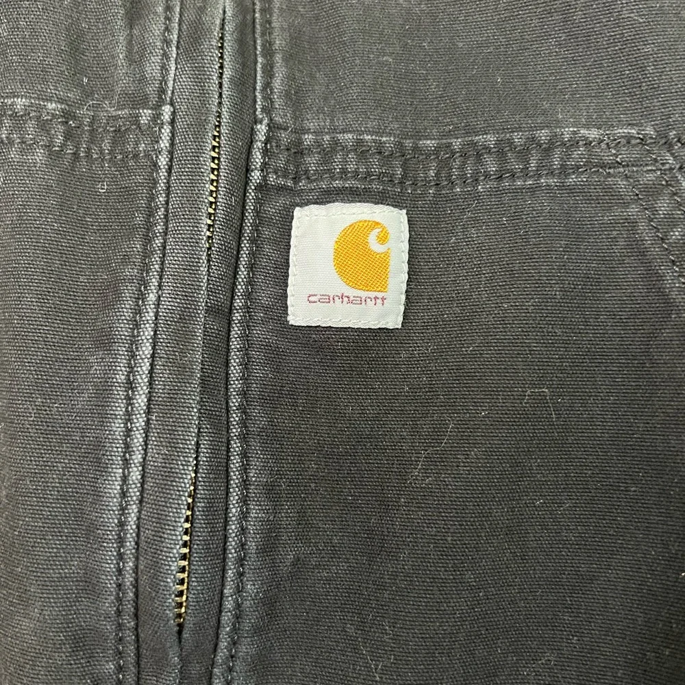 Carhartt Black Bomber Varsity Work Jacket - Picture 2 of 6
